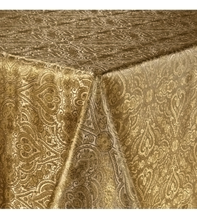 Sandstone Opulence Tablecloth 120"L x 60"W